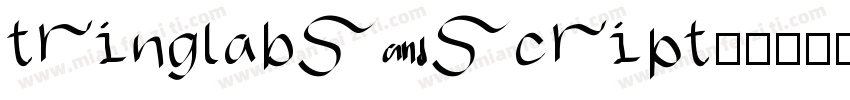 tringlabs script字体转换